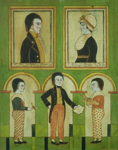 The Abraham Pixler Family, c.1815 by American School